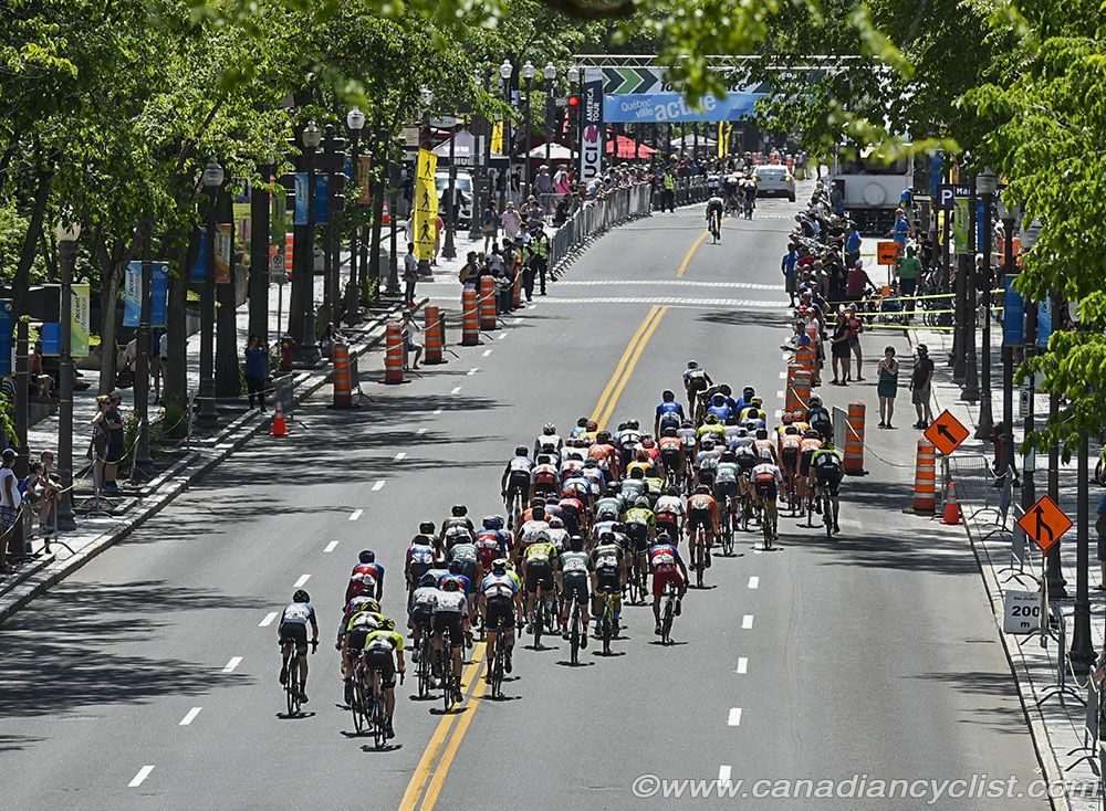 Starting another lap at the Tour de Beauce.