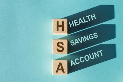 the words health savings account branching off the acronym hsa