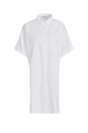 Cotton-Poplin Mini Shirt Dress
