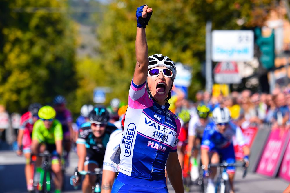 Wiebes, Balsamo and Bastianelli on the GP Bruno Beghelli podium