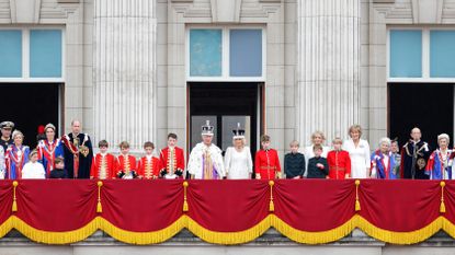 Two royals are a ‘force to be reckoned with’. Seen here the Royal Family watch an RAF flypast from the balcony of Buckingham Palace