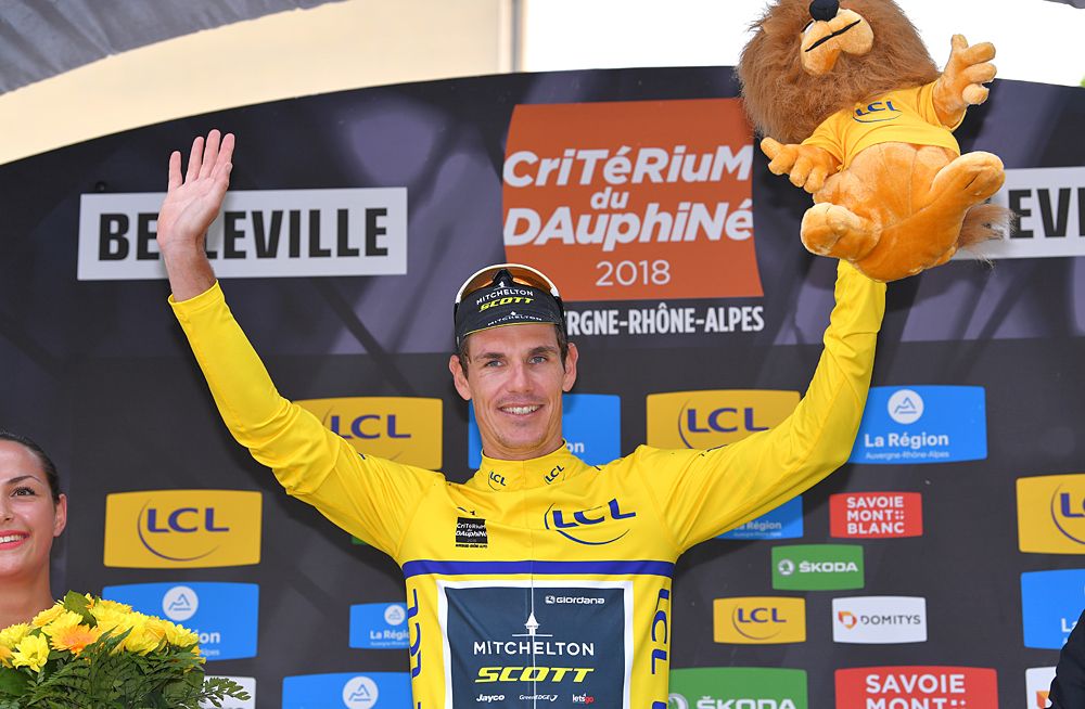 Daryl Impey (Mitchelton-Scott) finished third and picked up a time bonus to move into overall lead at Criterium du Dauphine