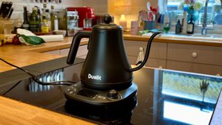 Dualit Pour Over Kettle in the kitchen