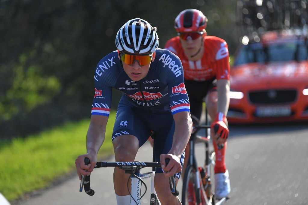 LAGOS PORTUGAL FEBRUARY 19 Mathieu Van Der Poel of The Netherlands and Team AlpecinFenix during the 46th Volta ao Algarve 2020 Stage 1 a 1956km stage from Portimo to Lagos VAlgarve2020 on February 19 2020 in Lagos Portugal Photo by Tim de WaeleGetty Images