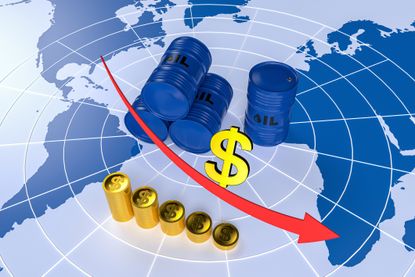 stocks down crude oil up global reserves released