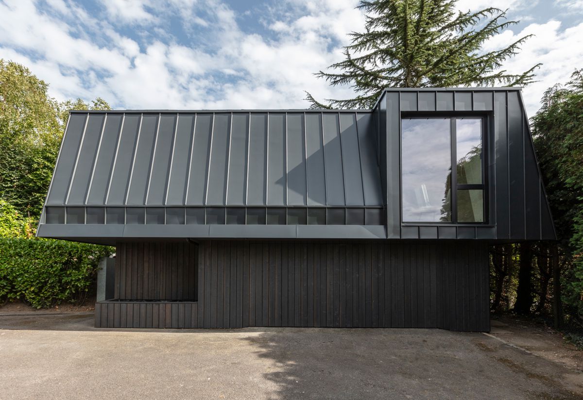 A former garage is transformed into a compact but multifunctional space