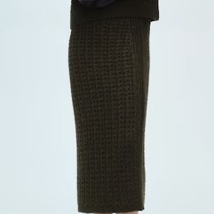 Mango Openwork Knitted Skirt