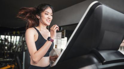  the best treadmills with a woman running on it