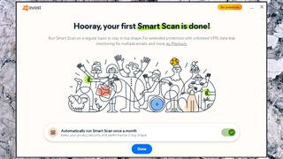 Avast One app showing a completed smart scan