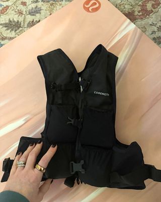 The weighted vest Anna used during her month long challenge