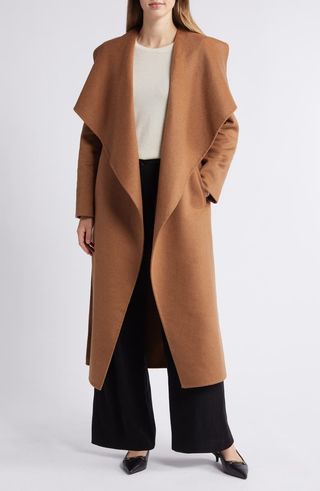 Scarlet Long Wrap Coat