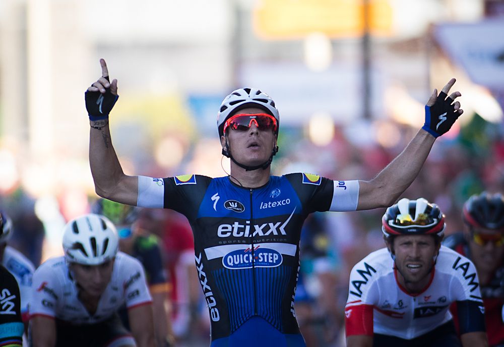 Gianna Meersman celebrates his stage 2 win