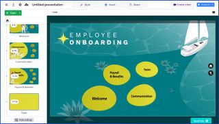 Prezi presentation on employee onboarding