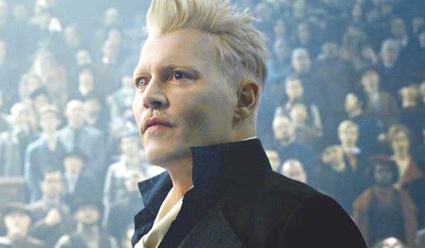 Johnny Depp as Gellert Grindelwald in Fantastic Beasts: The Crimes of Grindelwald