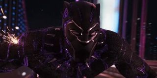 Black Panther being shot at