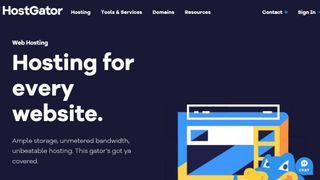 Website screenshot for HostGator Website Builder.