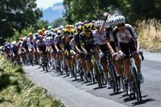 The Tour de France peloton