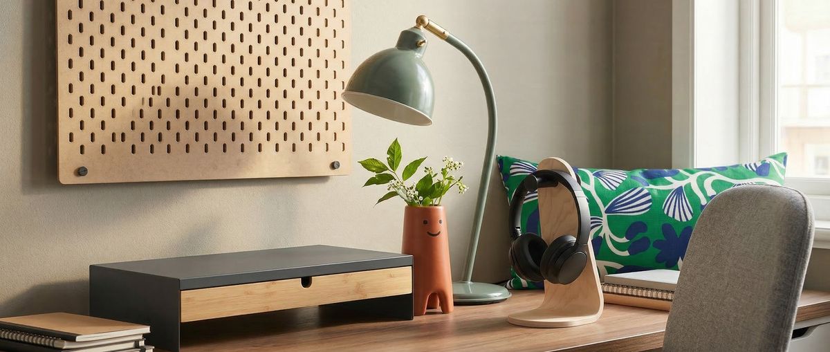 Ikea home office trends for 2026: breathe life into your study with calming greens and natural cork accessories