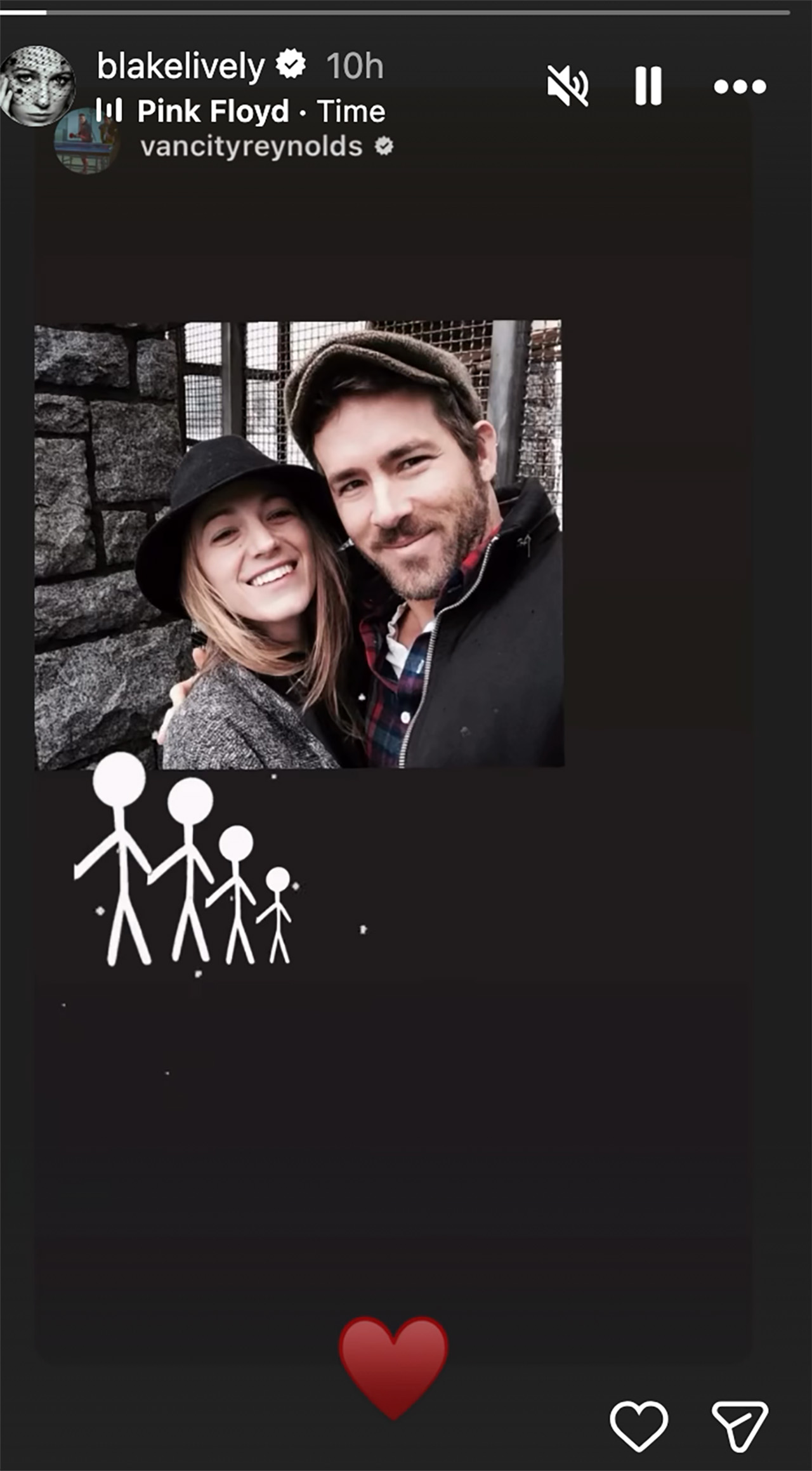 Blake Lively and Ryan Reynolds share a sweet post about family.