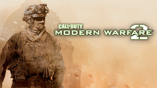 Call of Duty: Modern Warfare 2 promotional image from 2009 showing a soldier in the desert