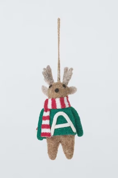 John Lewis Reindeer Alphabet Tree Decoration