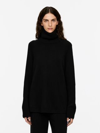 Roll-Neck Cashmere-Wool Jumper