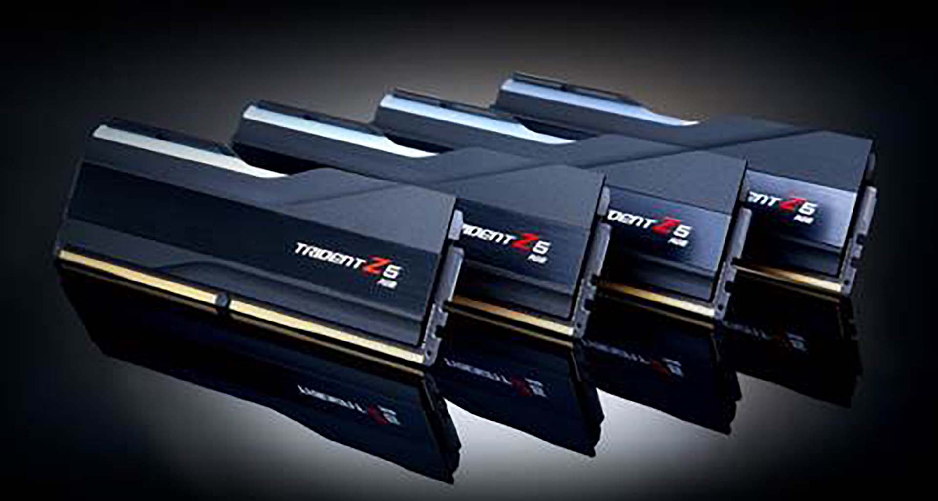 Four sticks of G.Skill Trident Z DDR5 RAM
