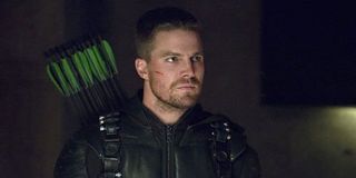 Stephen Amell's Green Arrow unmasked