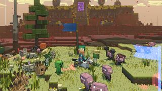 Screenshot of Minecraft Legends from Xbox Developer_Direct show.
