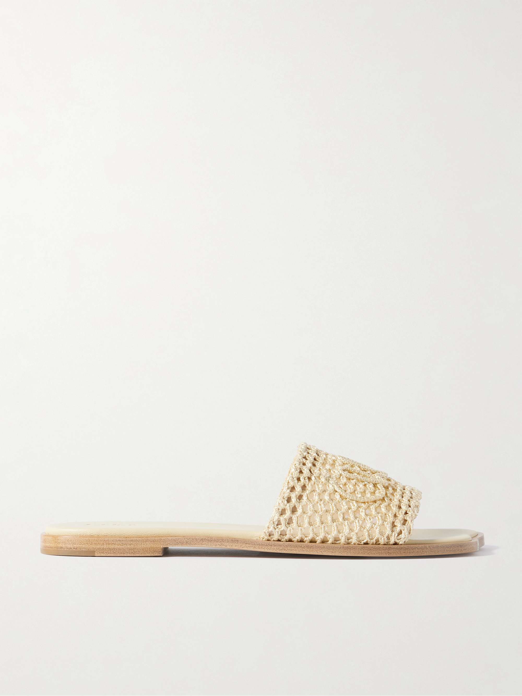 Flower Crocheted Slides
