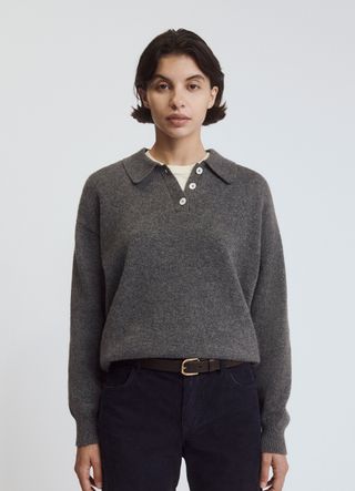 Edith Polo Shirt in Derby Grey