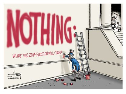 Political cartoon 2014 midterm elections