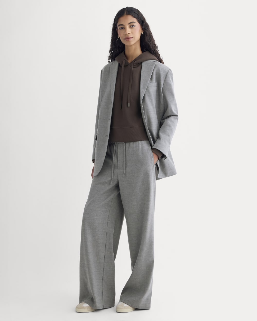 The Pull-On Trouser in Tailor Twill | Heather Graphite - 00