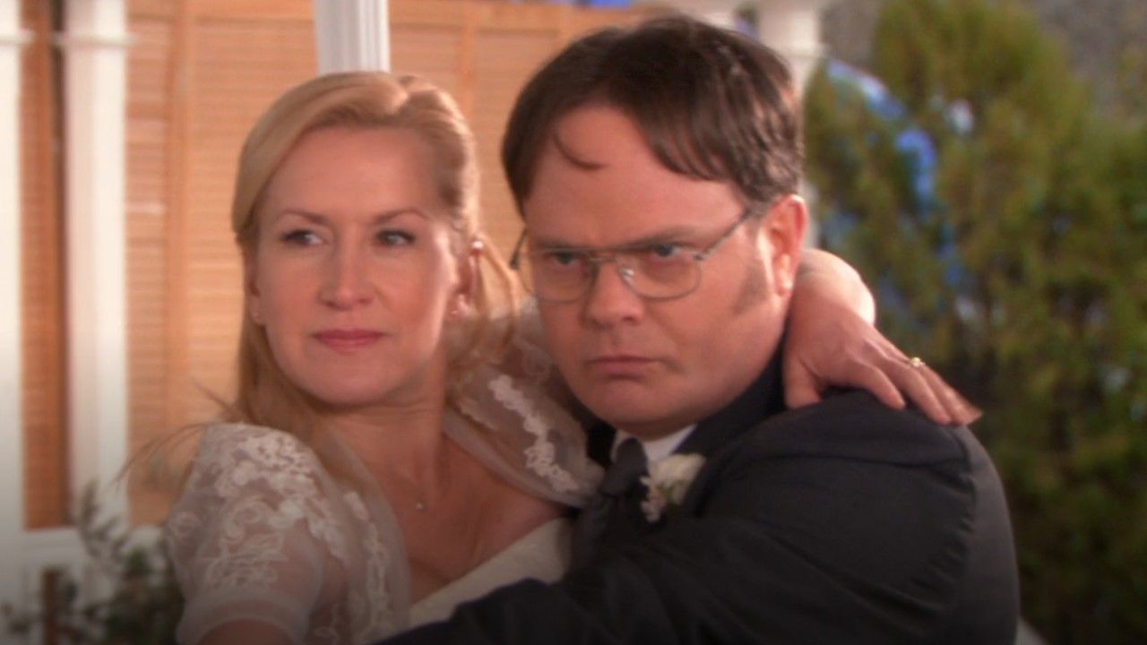 As The Offices Angela Kinsey Celebrates Angela And Dwights 10 Year