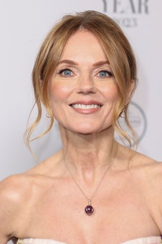 Geri Halliwell-Horner pictured with glowing skin