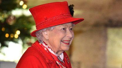 the queen at christmas