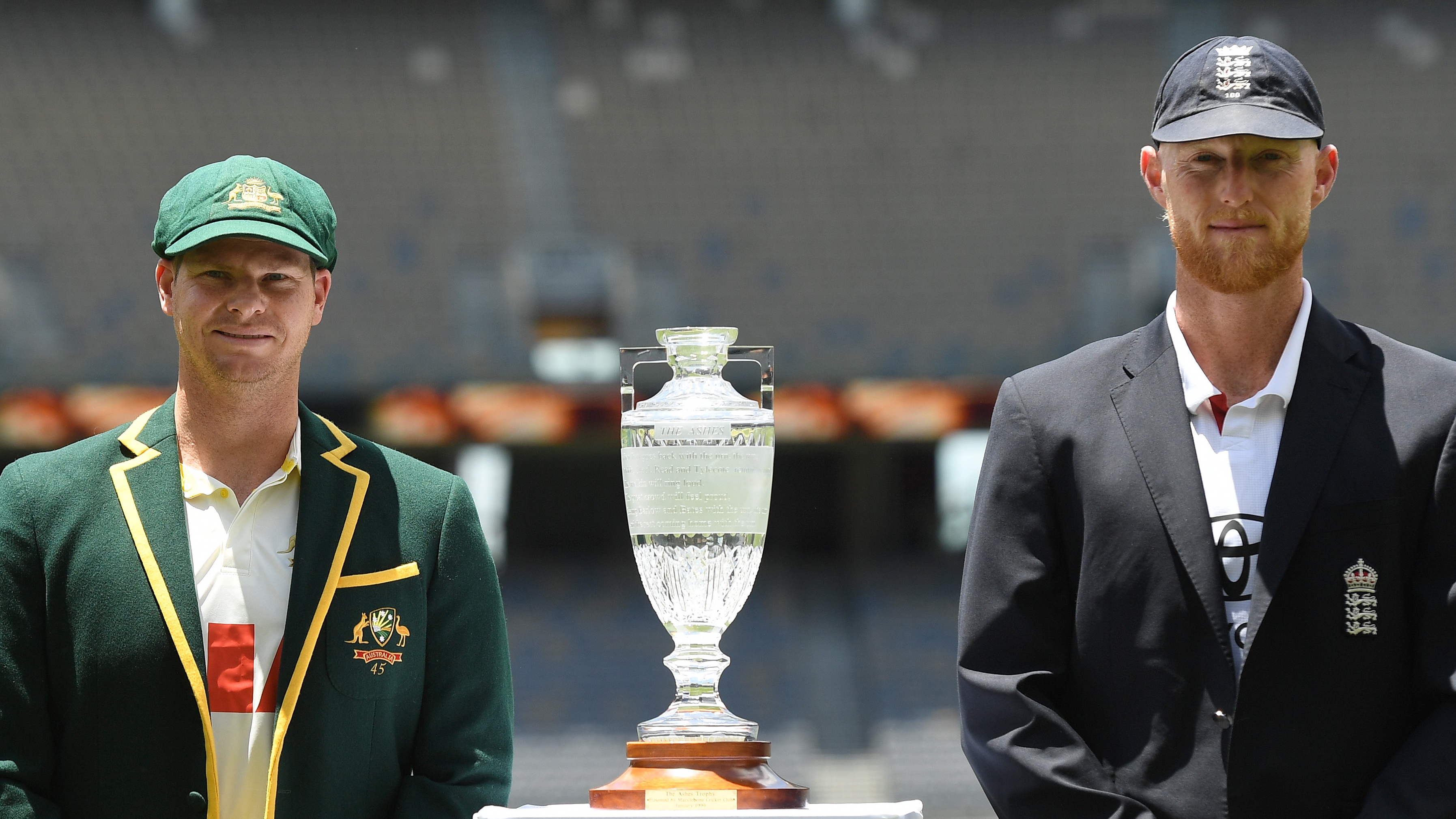 Captains with trophy