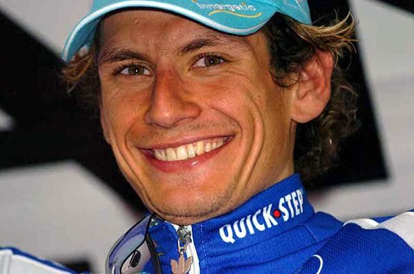Filippo Pozzato (Quick.Step) is a happy winner