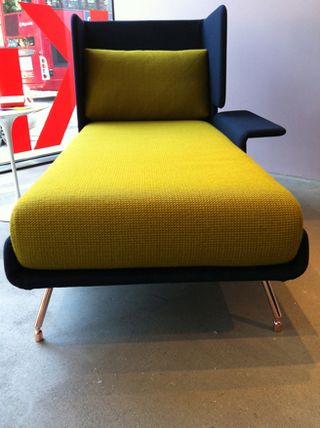 Yellow lounging chair