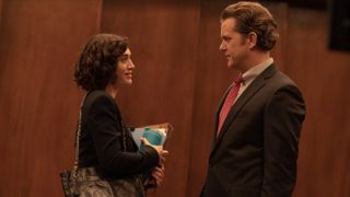 Lizzy Caplan and Joshua Jackson in Fatal Attraction.