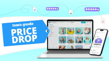 pCloud shown on a laptop