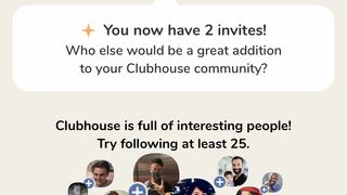 The Clubhouse app main page