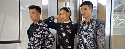 Kane Lim, Jaime Xie and Kevin Kreider in episode 8 “Will You Marry Me?” of Bling Empire