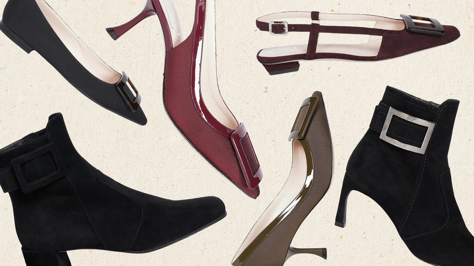 Collage Image of Buckle Shoes from Roger Vivier at Saks