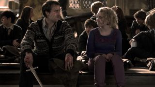 Matthew Lewis and Evanna Lynch from Harry Potter