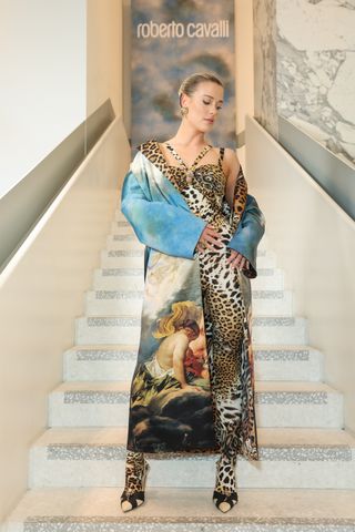 Princess Diana's niece Lady Amelia Spencer leopard print