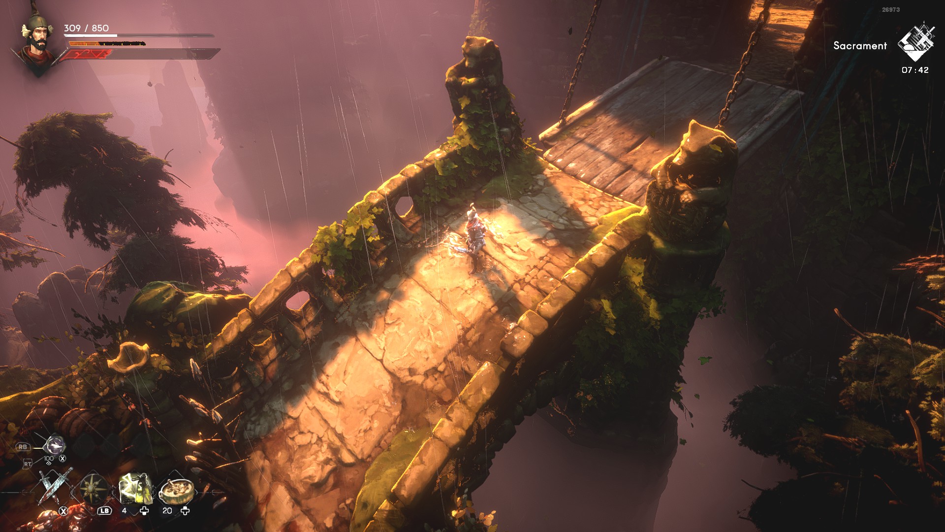 How two-stat weapons work in No Rest For The Wicked