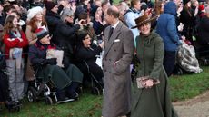 Britain's Prince Edward, Duke of Edinburgh (L) and Britain's Sophie, Duchess of Edinburgh (R) arrive for the Royal Family's traditional Christmas Day service at St Mary Magdalene Church in Sandringham in eastern England