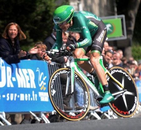 Christophe Kern (Europcar) on his way to the national title in the time trial