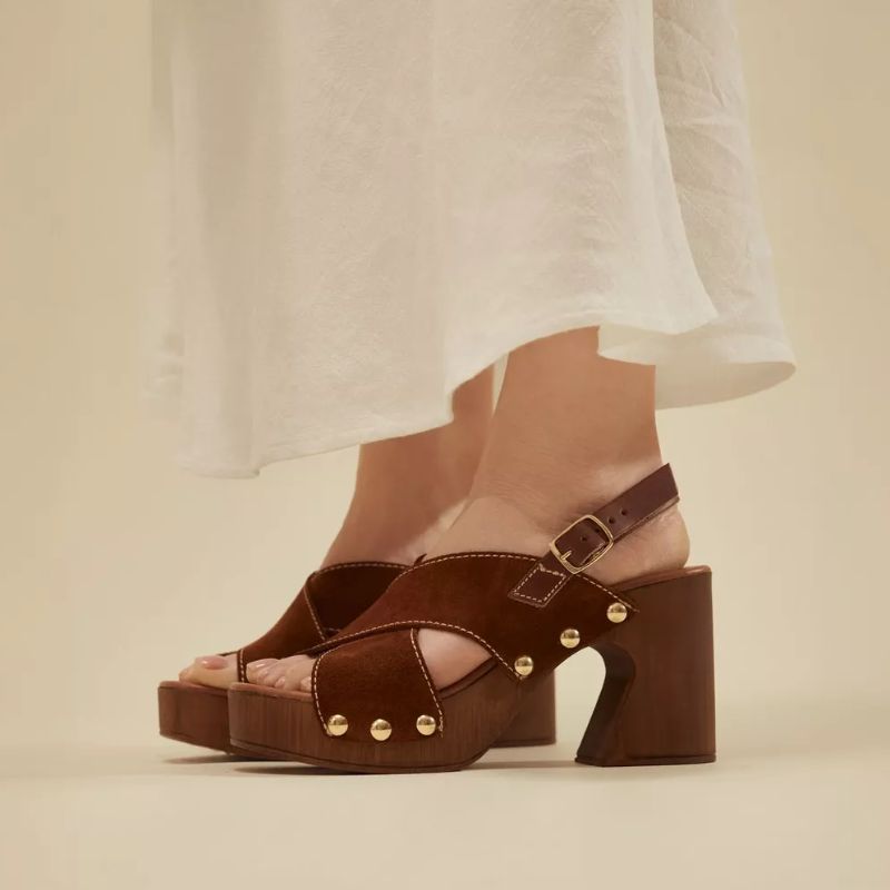 Platform clogs on model